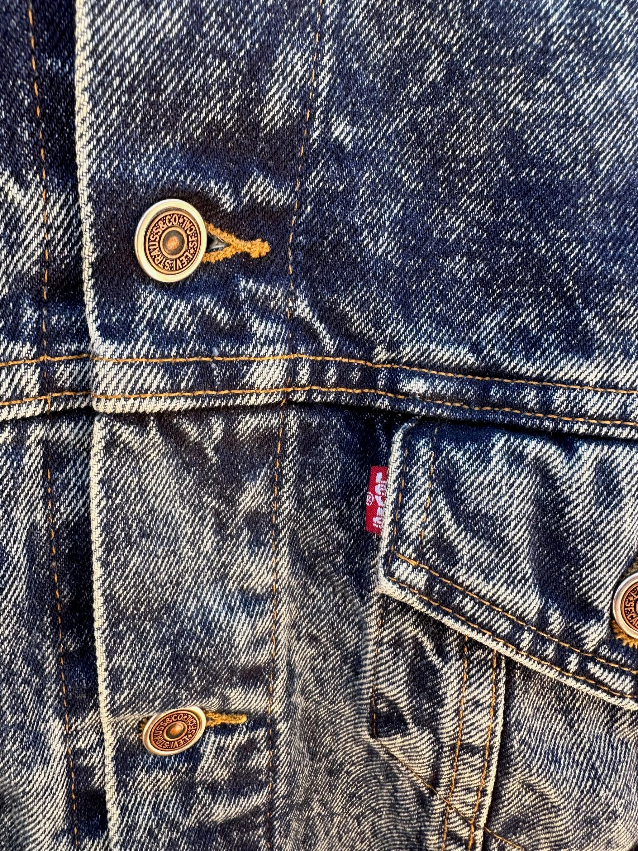 1980's Levi's Acid Washed 70508 Denim Jacket