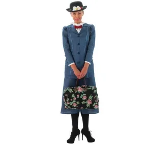 Adult Ladies Disney Mary Poppins Costume Women Fancy Dress