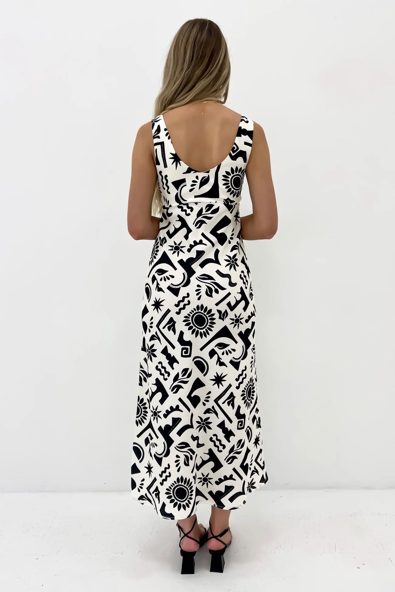 Array Maxi Dress Print