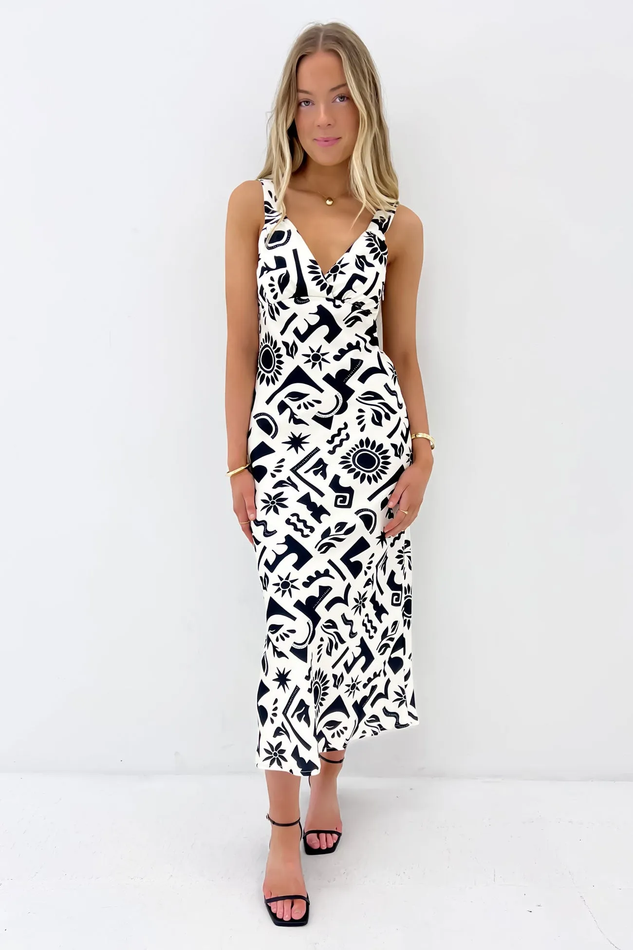 Array Maxi Dress Print