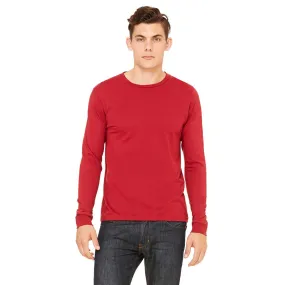 Bella   Canvas Men's Cardinal Jersey Long-Sleeve T-Shirt