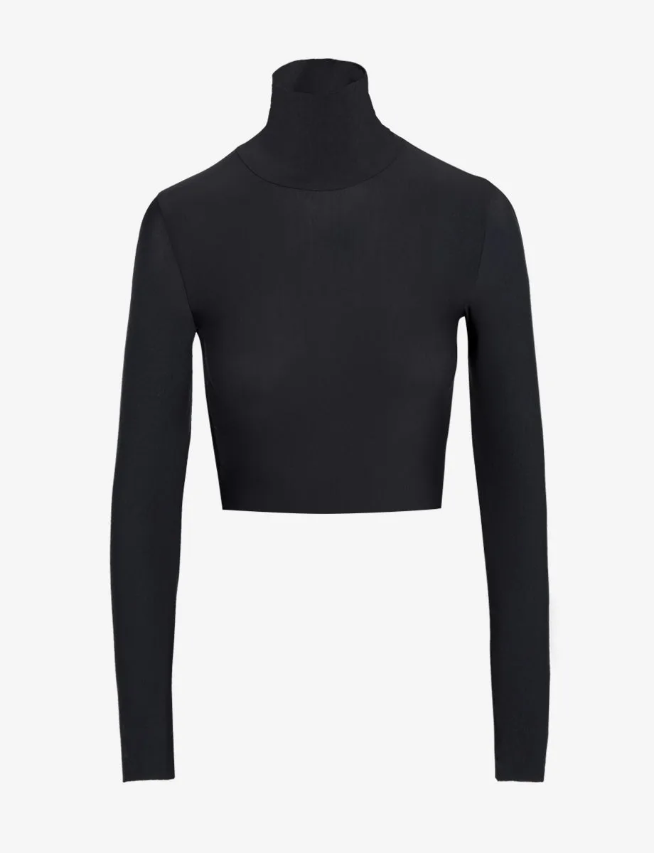 Butter Long Sleeve Cropped Turtleneck