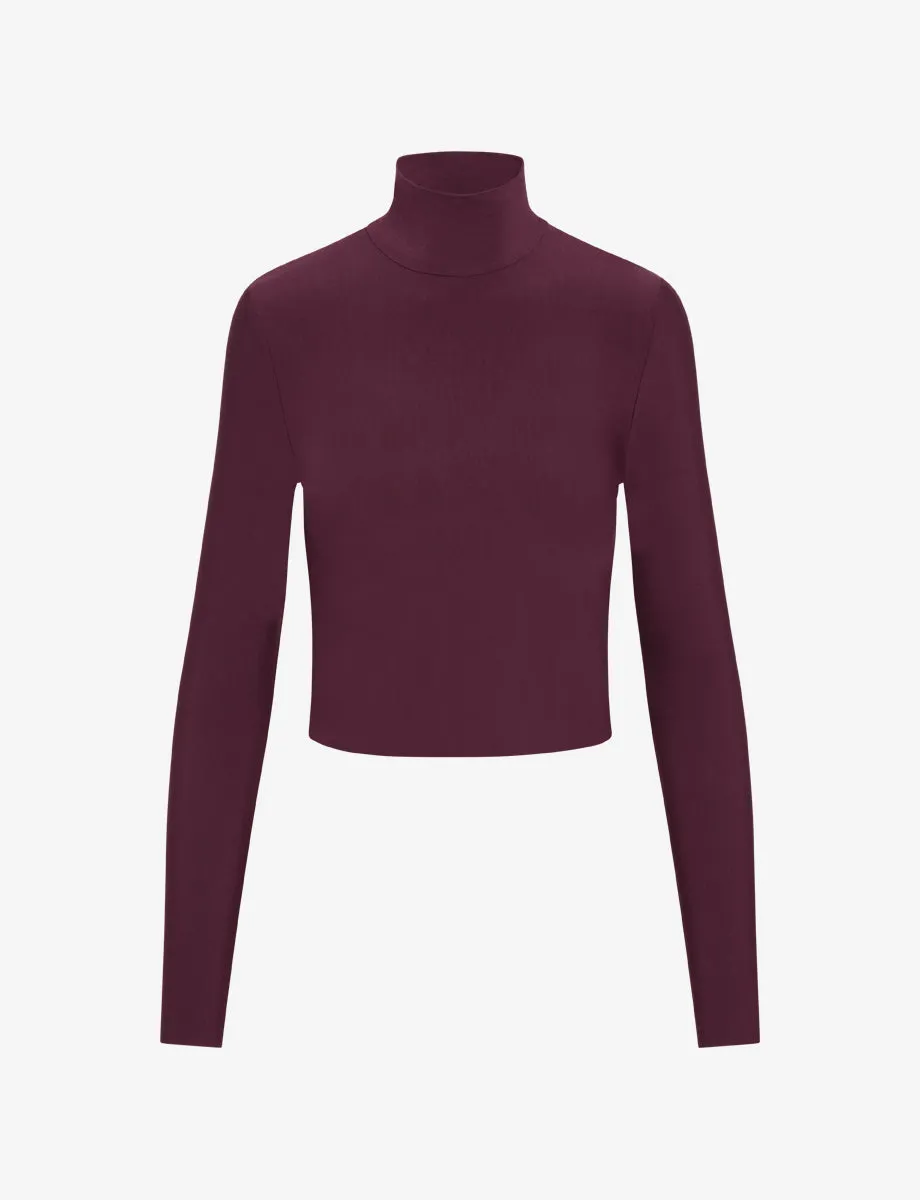 Butter Long Sleeve Cropped Turtleneck