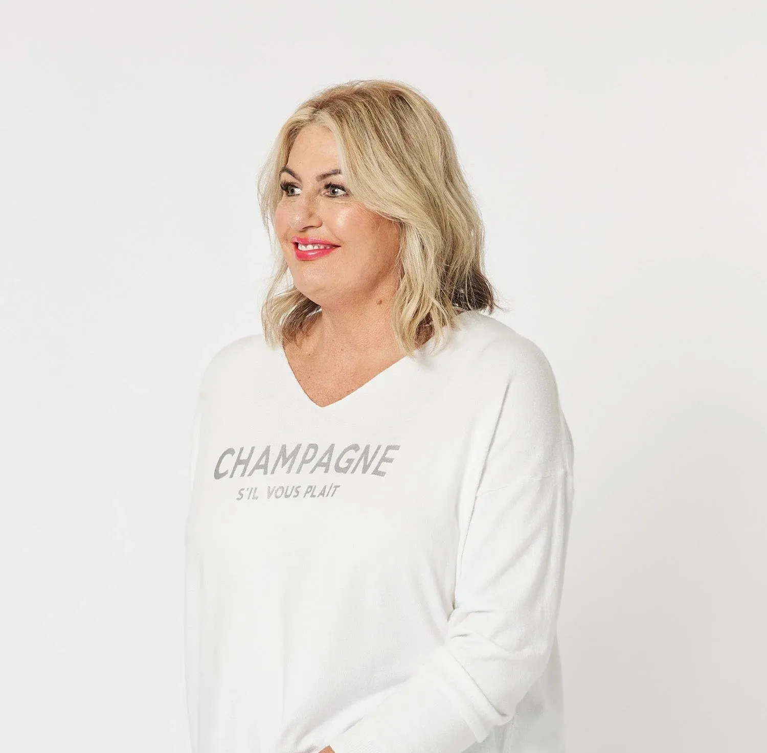 Champagne Knit Top