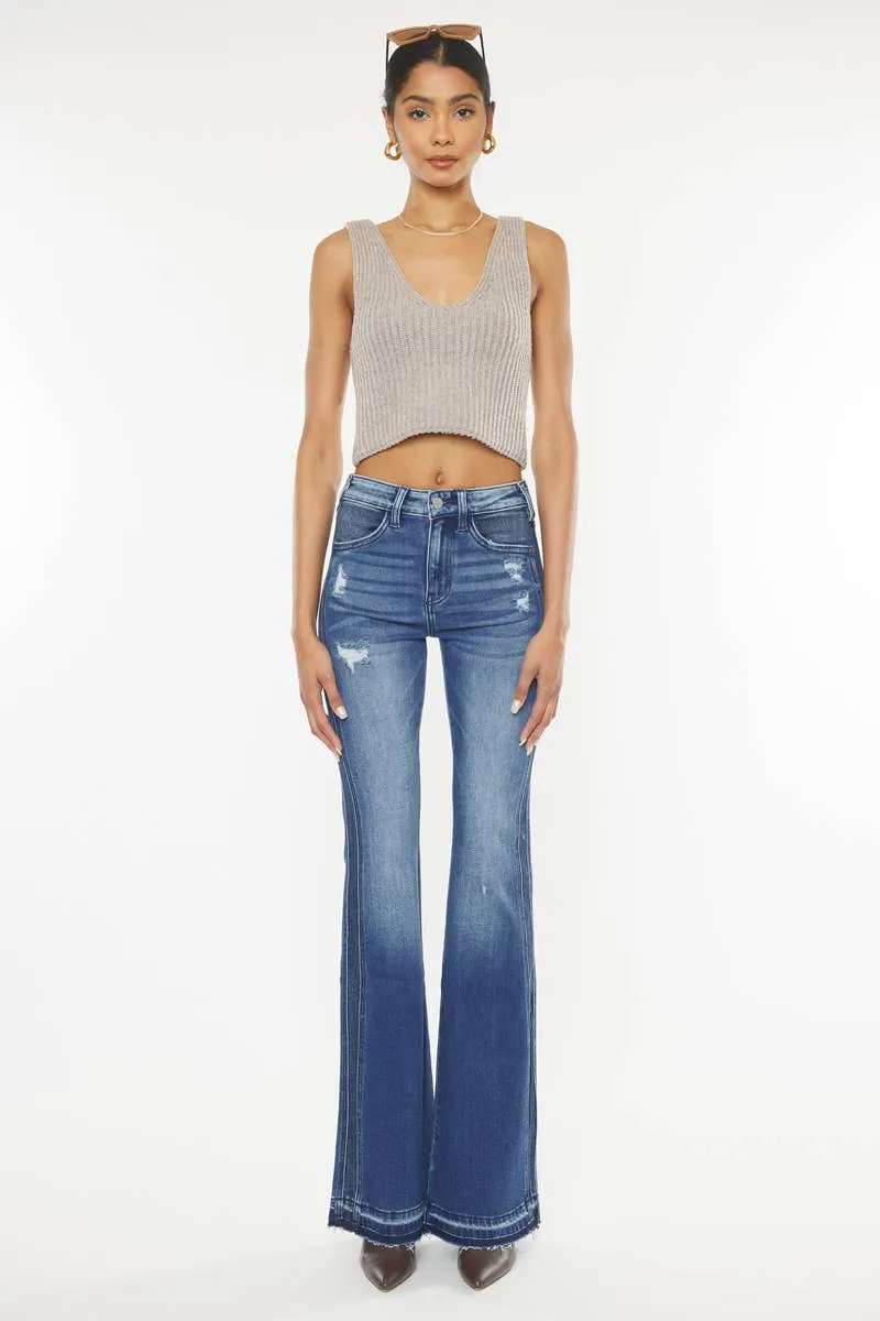 Clemont High Rise Flare - KanCan Jeans