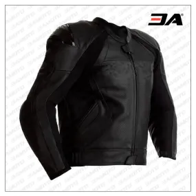 Custom Black Leather Motorcycle Leather Jacket