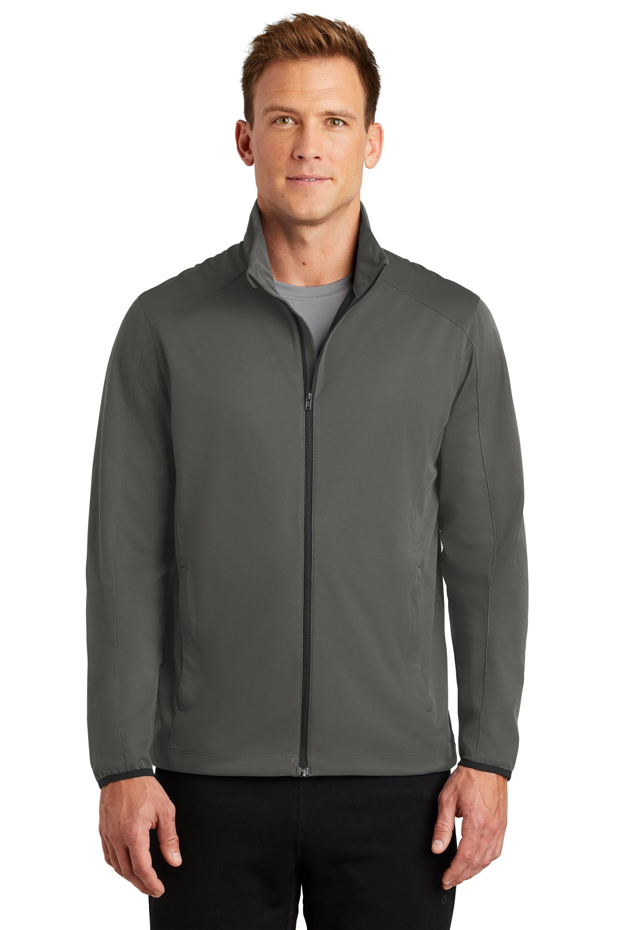 Custom Embroidered Men's Active Soft Shell Jacket - Includes one 4in x 4in Embroidery - No Setup - Personalize your Jacket with your Logo