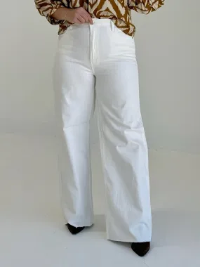 Fall's White Denim Jeans