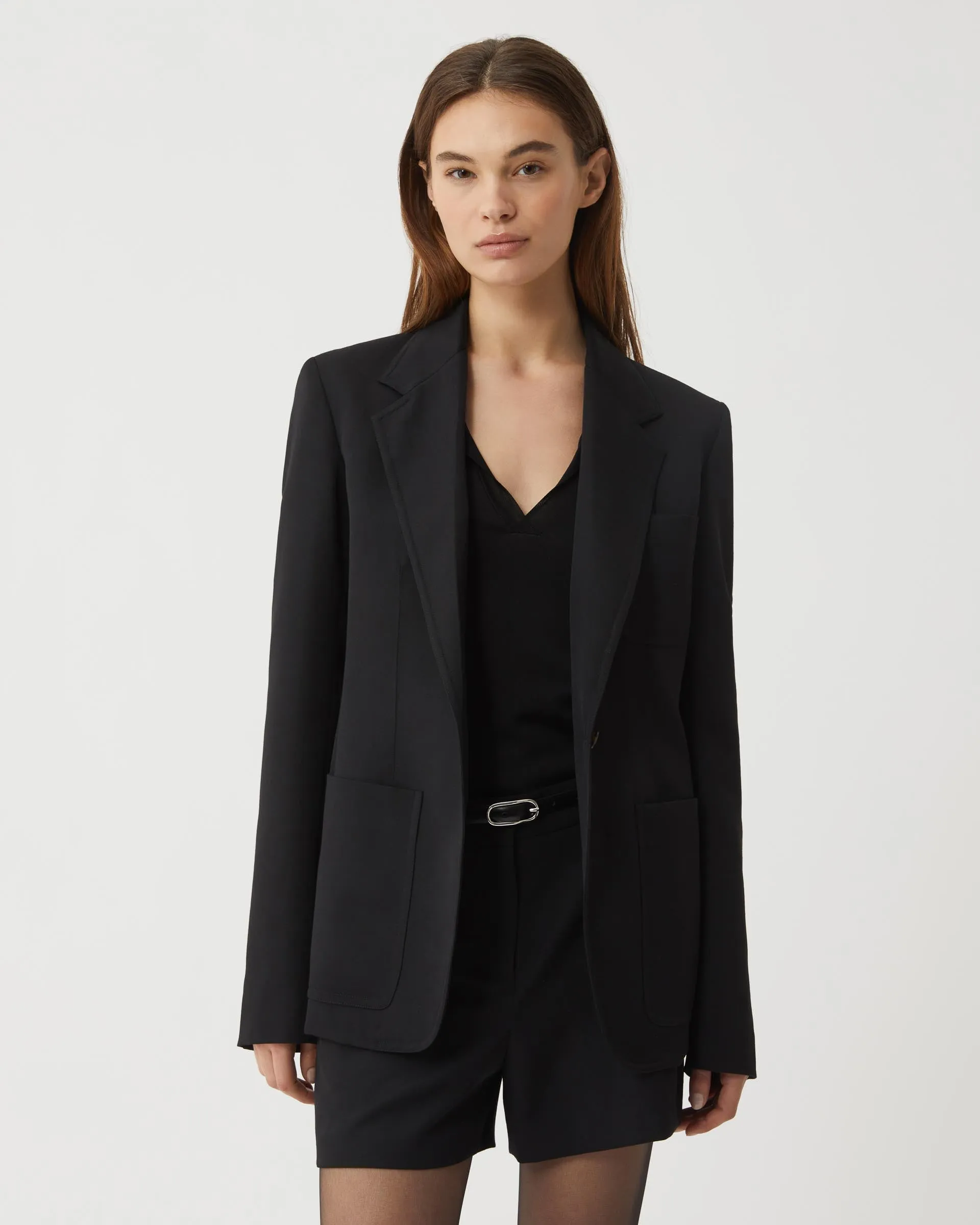 Faye Jacket in Wool, Black