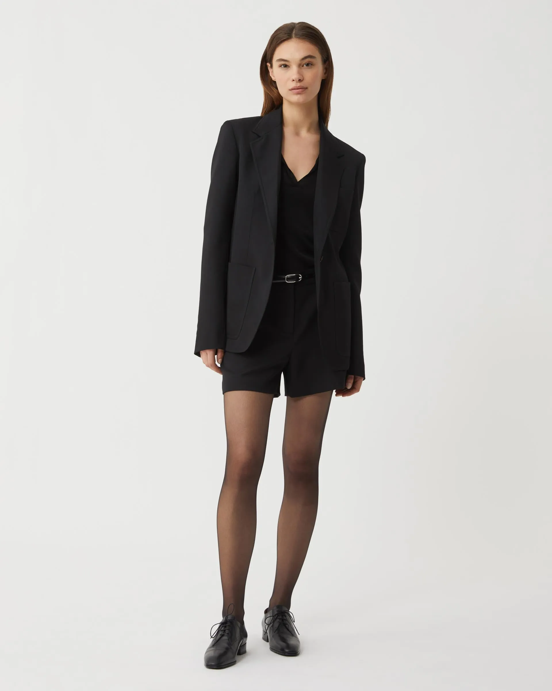 Faye Jacket in Wool, Black