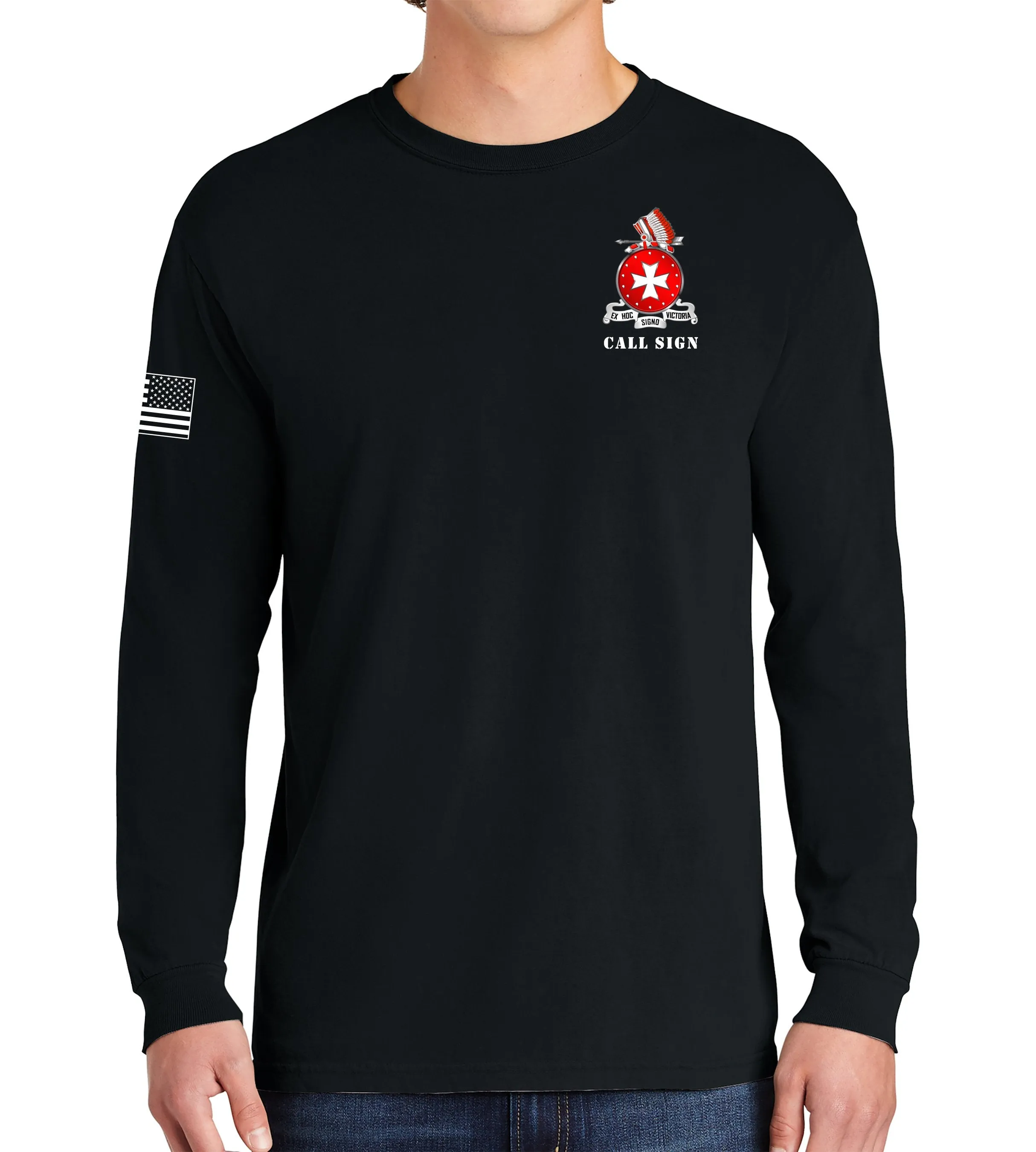 FSC Long Sleeve 50-50 Blend Unisex Shirt. This shirt IS approved for PT