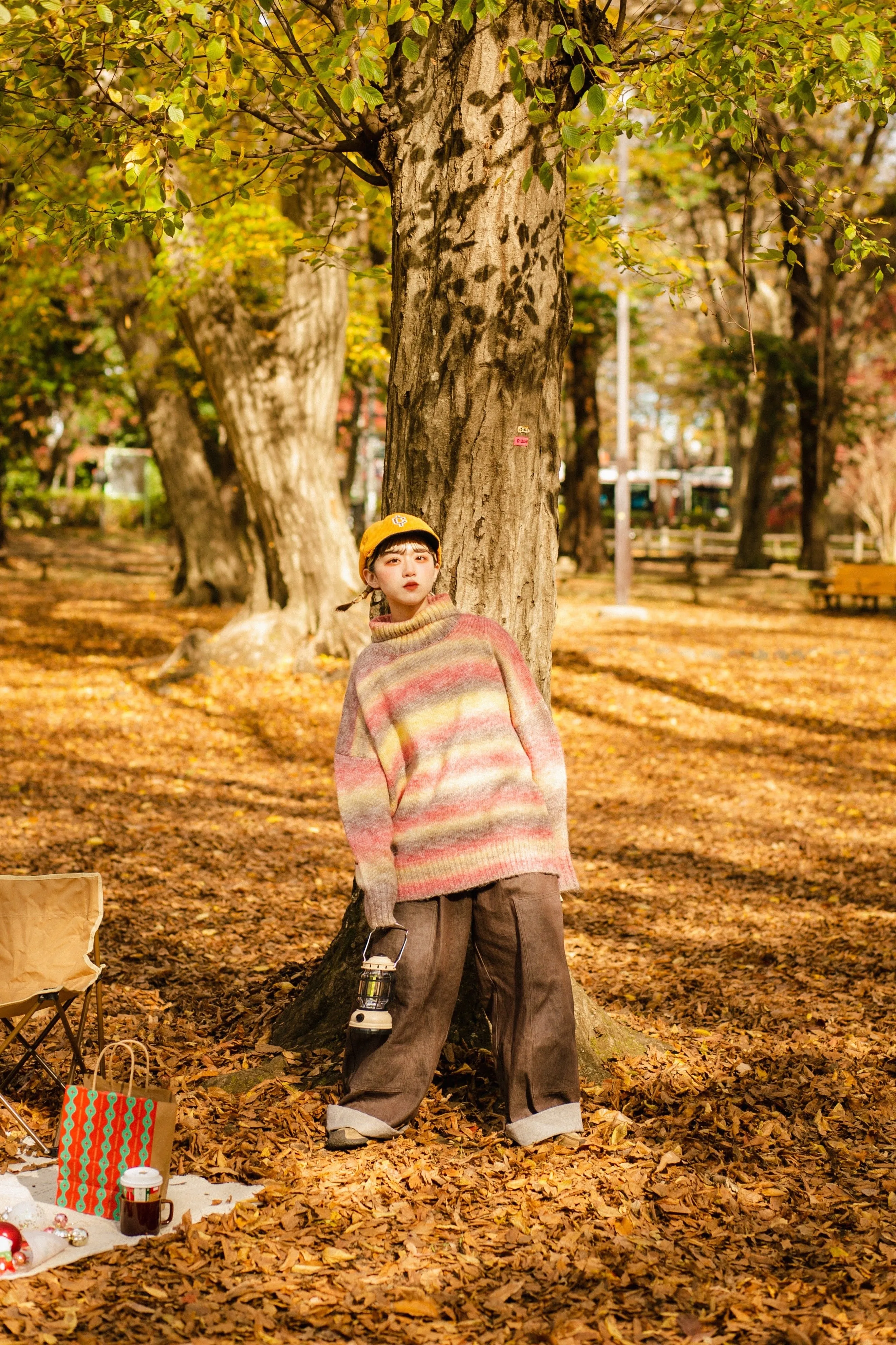 gradation turtleneck knit