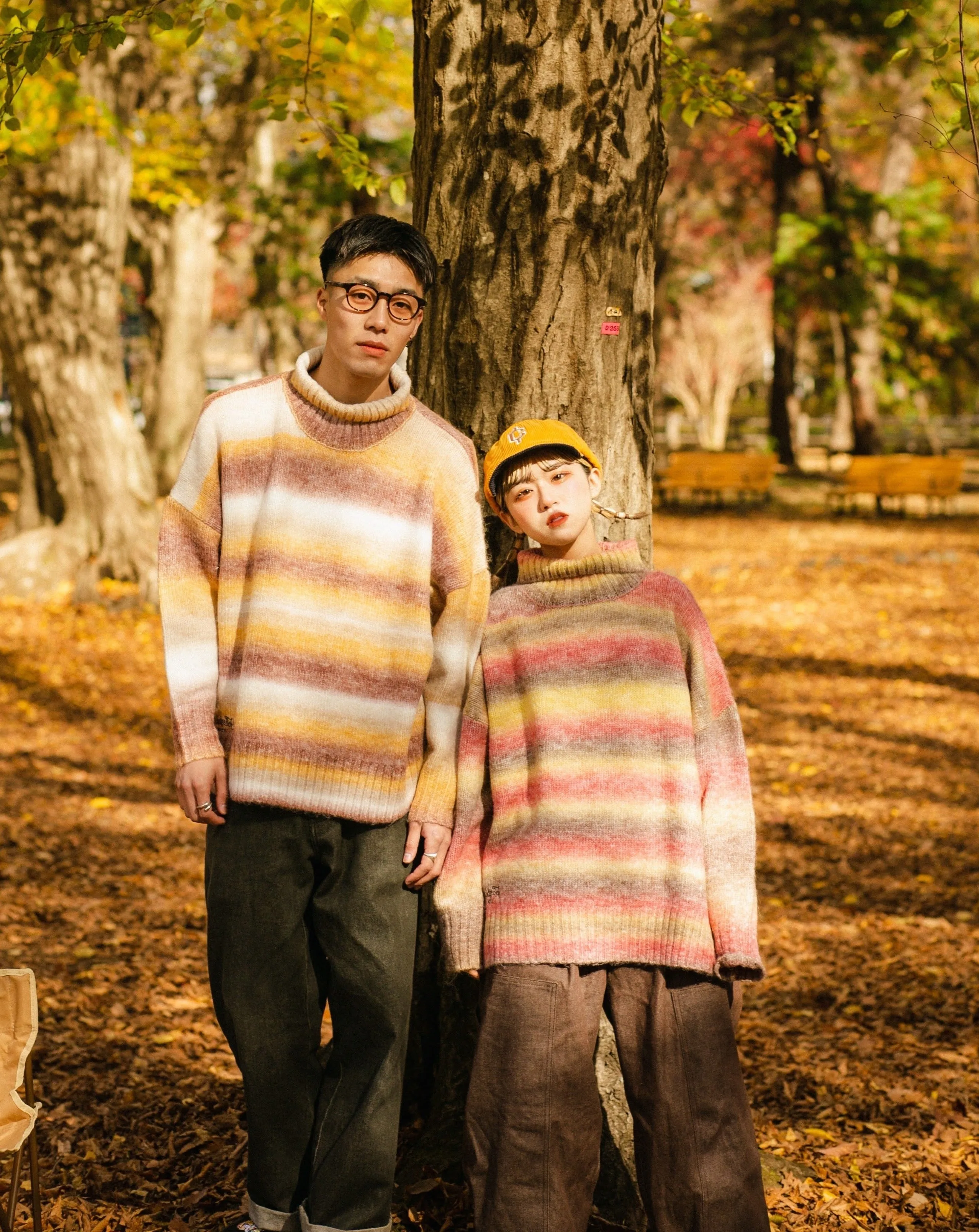 gradation turtleneck knit