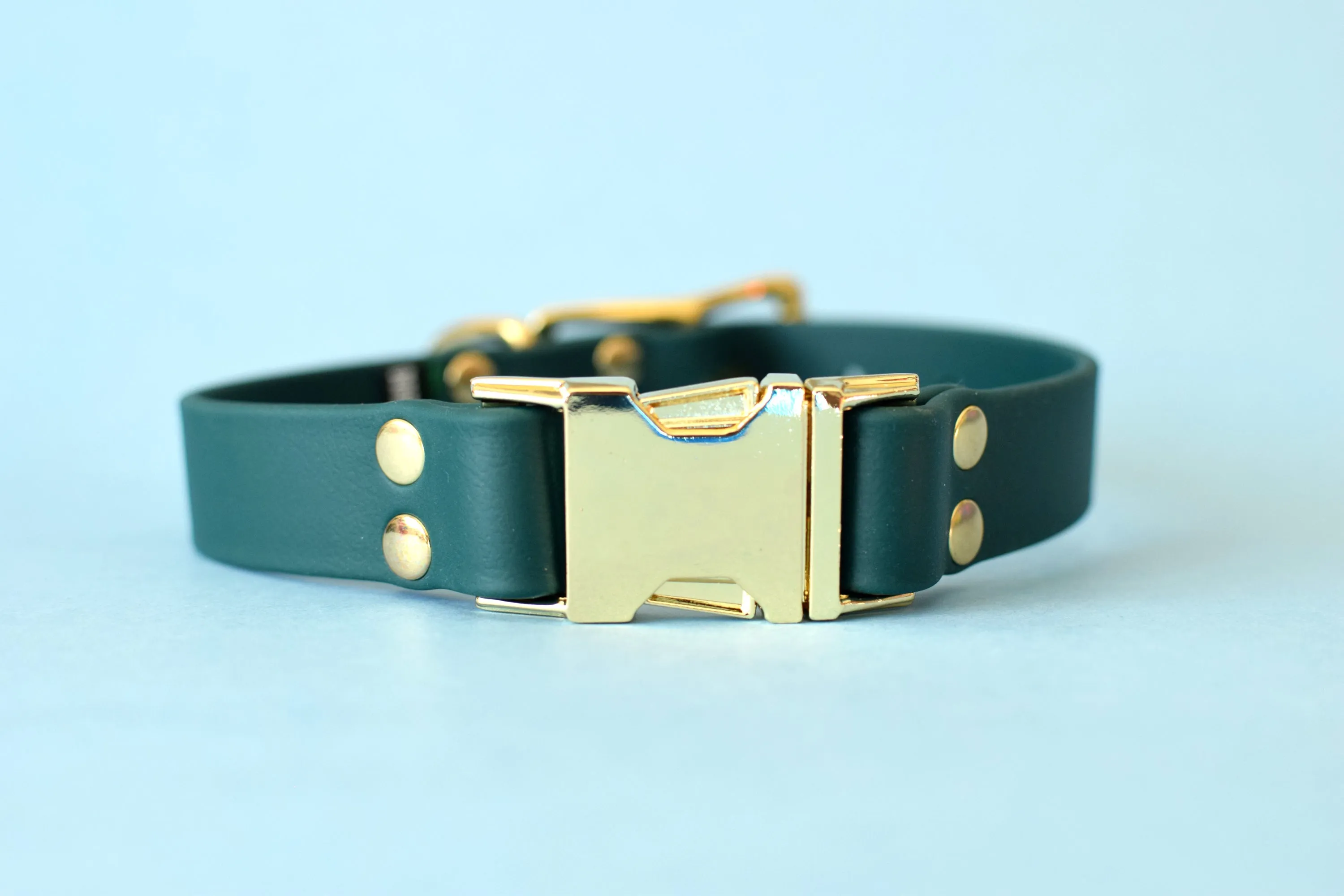 HARDWARE RETIREMENT SALE - Forest & Brass Biothane Dog Collar