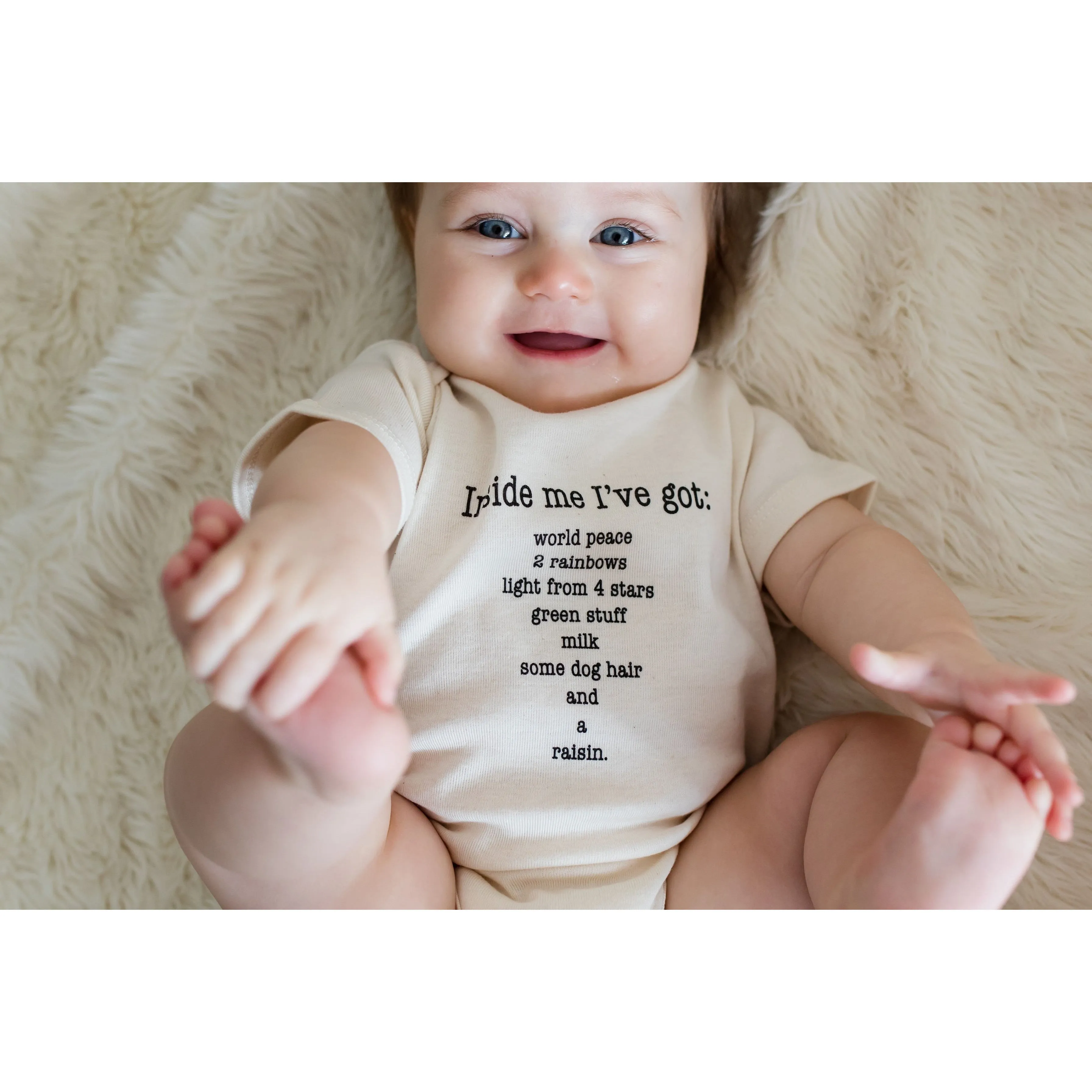 Inside Me Poem Short Sleeve Romper