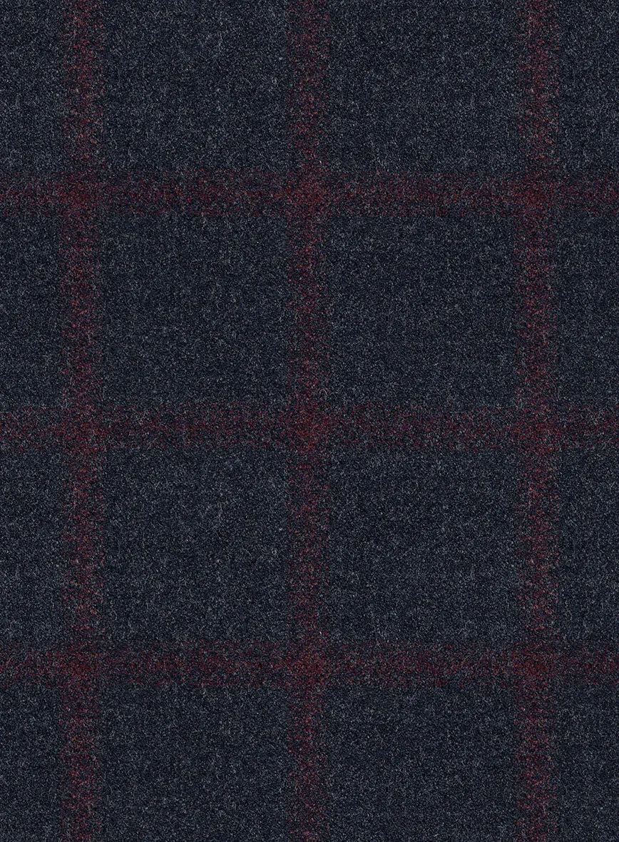 Italian Jamen Blue Checks Flannel Jacket