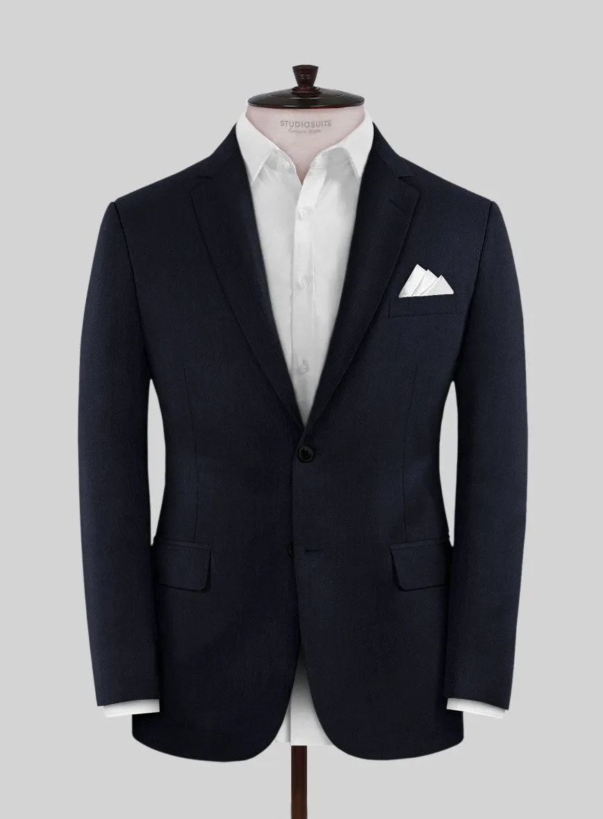 Italian Midnight Exiqu Blue Wool Suit