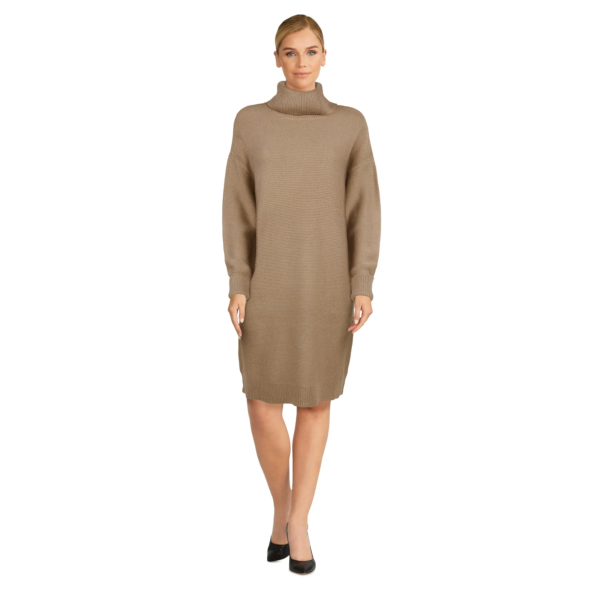 lily morgan Women's Turtle Neck Sweater Dress