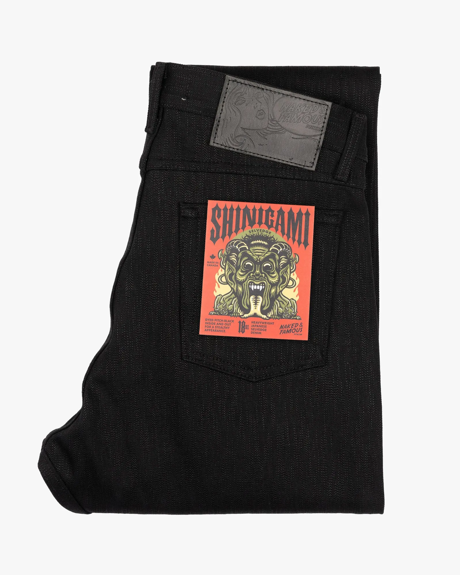 Naked & Famous Denim True Guy Regular Straight Mens Jeans - Shinigami Selvedge