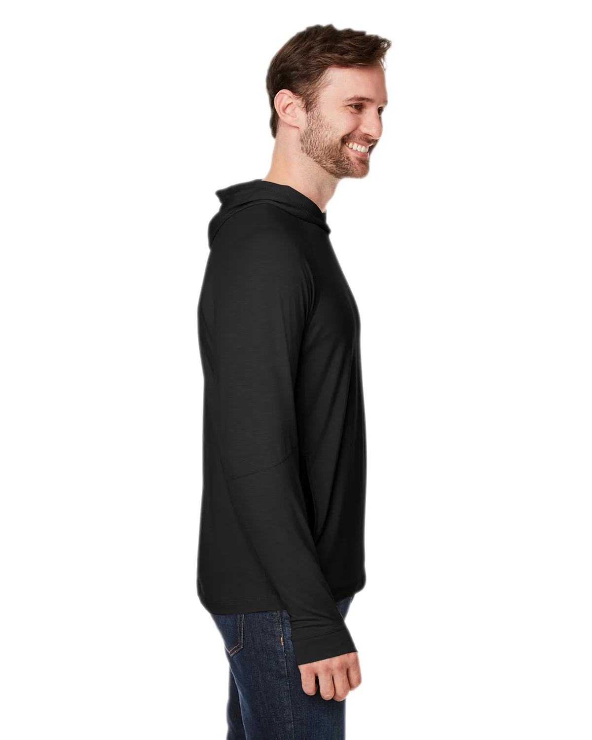 North End Unisex JAQ Stretch Performance Hooded T-Shirt NE105