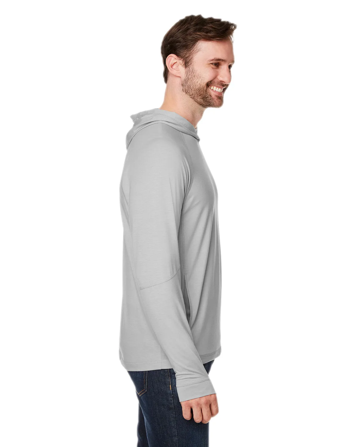 North End Unisex JAQ Stretch Performance Hooded T-Shirt NE105