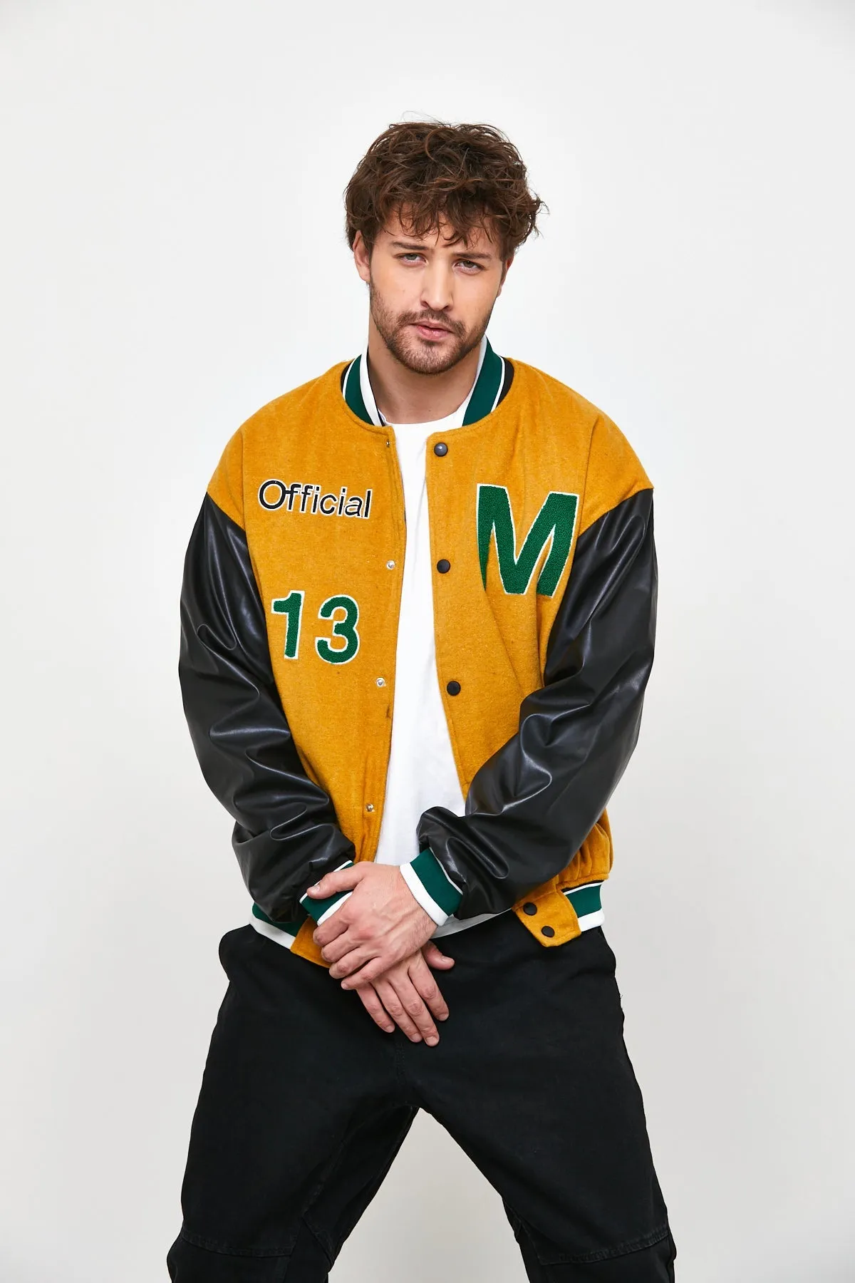 Oversized Wool Varsity Jacket