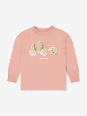 Palm Angels Girls Bear Long Sleeve T-Shirt