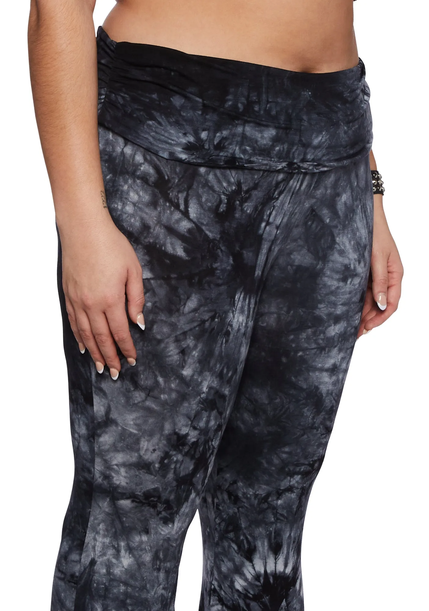 Plus Dew Morning Flare Pants- Grey