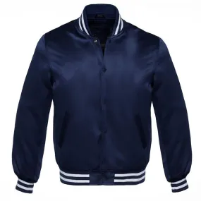 Satin - Navy Blue/White Trim Jacket