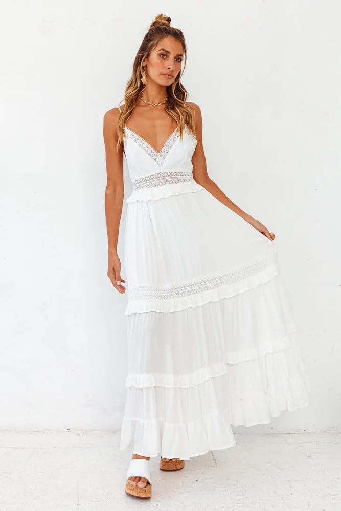 Semicolon Maxi Dress White