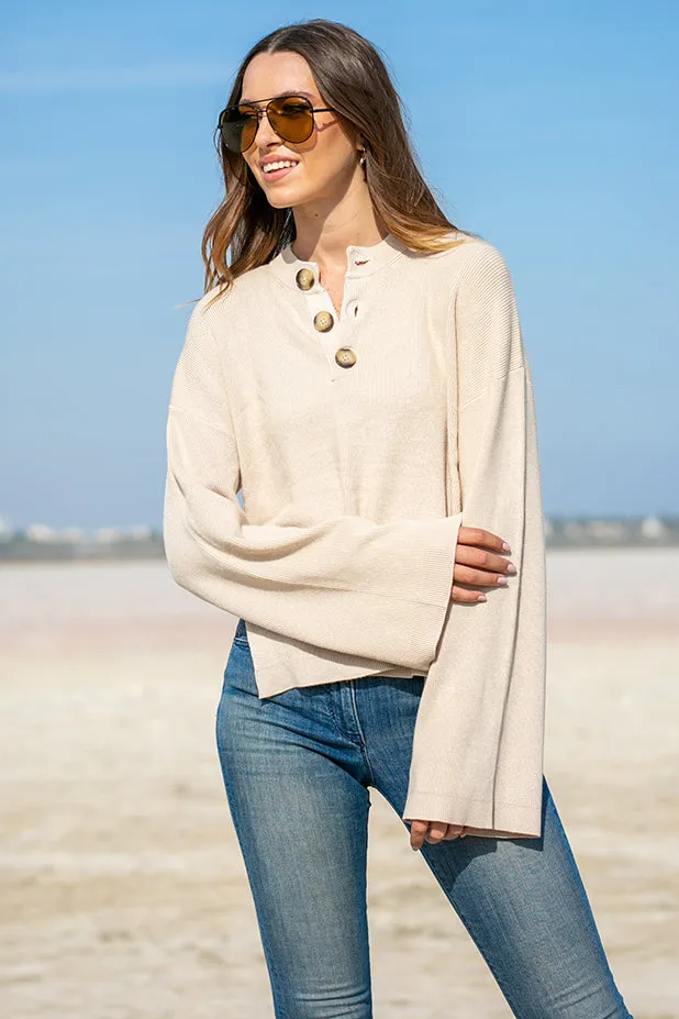 SNDYS – Hero Knit Top Tan