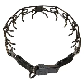 Sprenger Black Stainless Steel Prong Collar With Click Lock