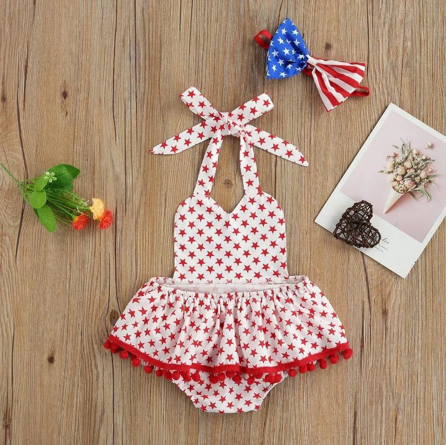 Stars Romper with Headband