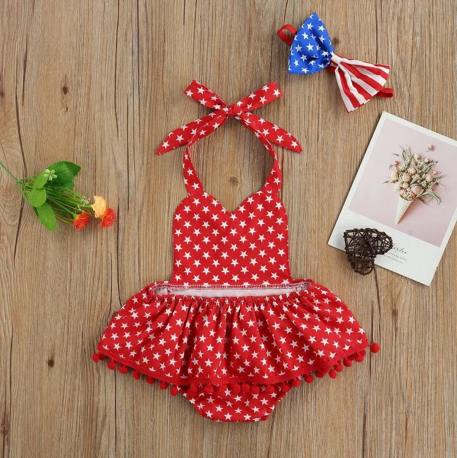 Stars Romper with Headband