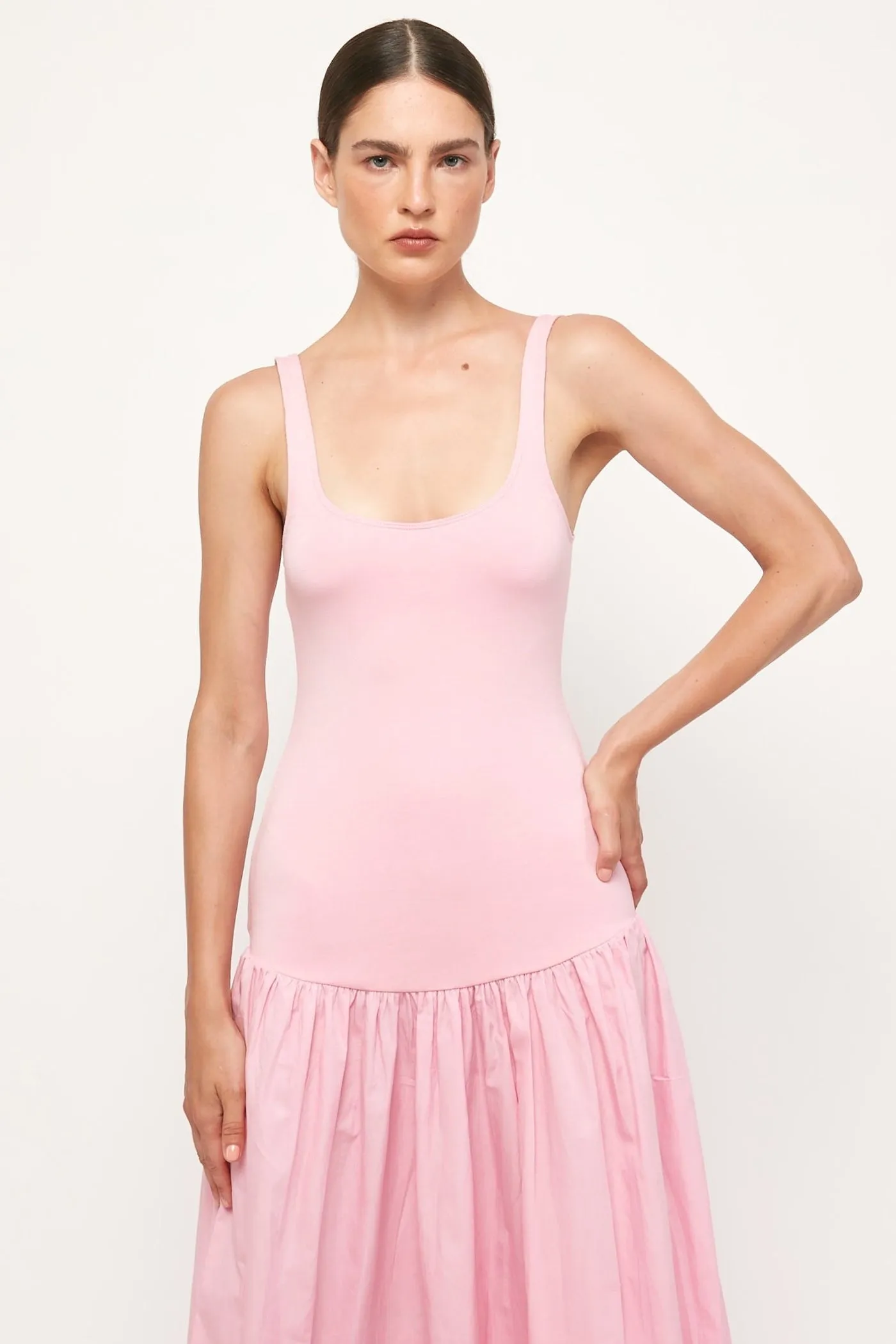 Stretch Singlet Midi - Carnation