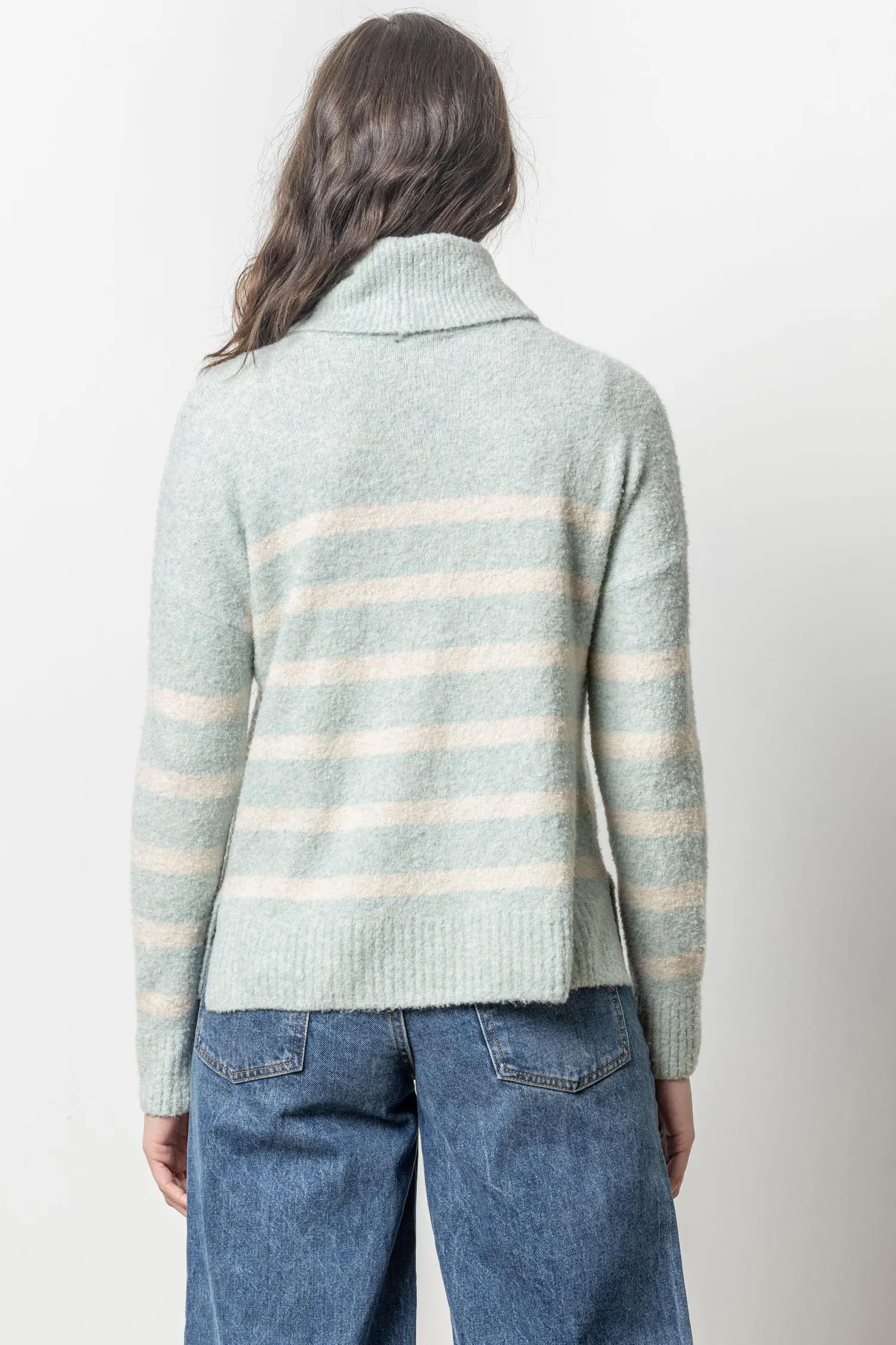 Striped Turtleneck Sweater