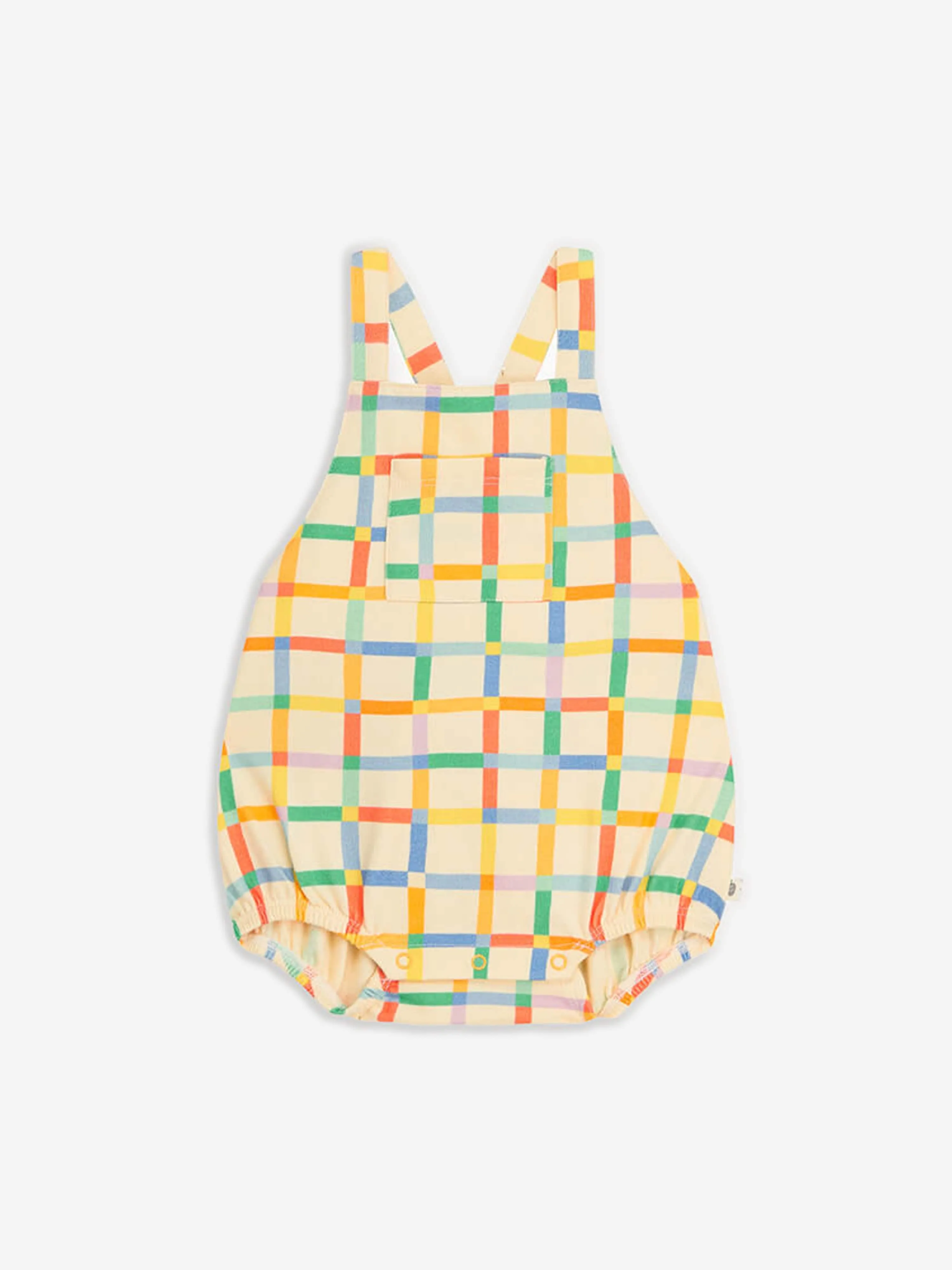 The Bonnie Mob Baby Girls Rainbow Bubble Romper in Multicolour