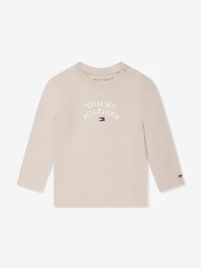 Tommy Hilfiger Baby Hilfiger Flag T-Shirt in Beige