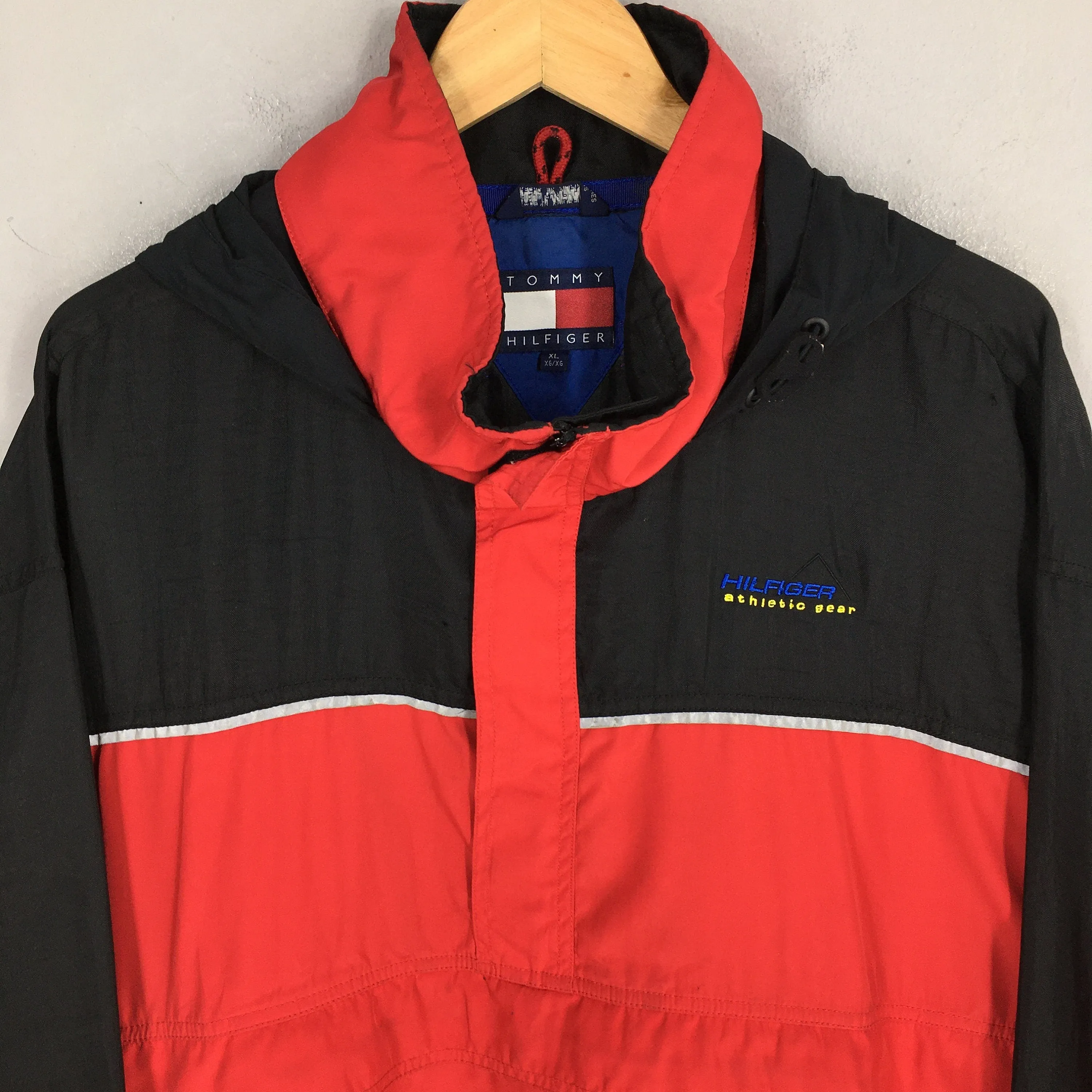 Tommy Hilfiger Red Hoodie Jacket XLarge