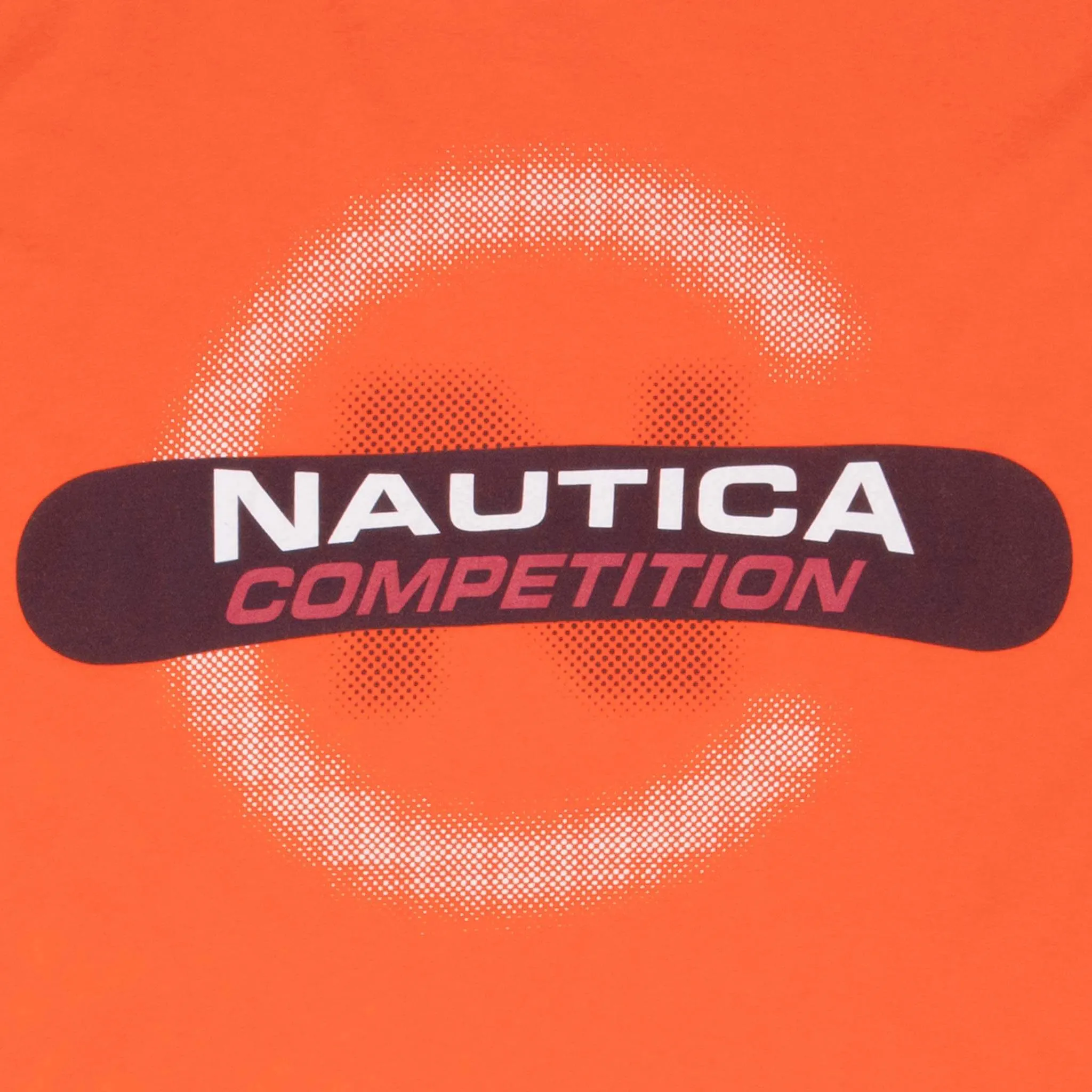 VINTAGE NAUTICA COMPETITION ORANGE LONG SLEEVE TEE SHIRT 2000S MEDIUM MADE USA