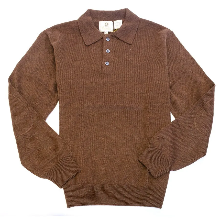 Viyella Polo Collar Baruffa Merino Wool Sweater Size M only